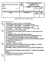 Đề kiểm tra định kì cuối năm môn Lịch sử và Địa lí lớp 5 - Năm học 2015-2016 - Trường Tiểu học Bùi Thanh Khiết